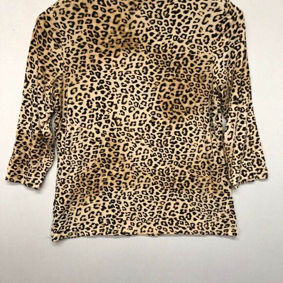 Chico's Women 3/4 Sleeve Animal Prints Blouse Top Shirt Size 1 US Medium B272 -9 - Picture 12 of 12